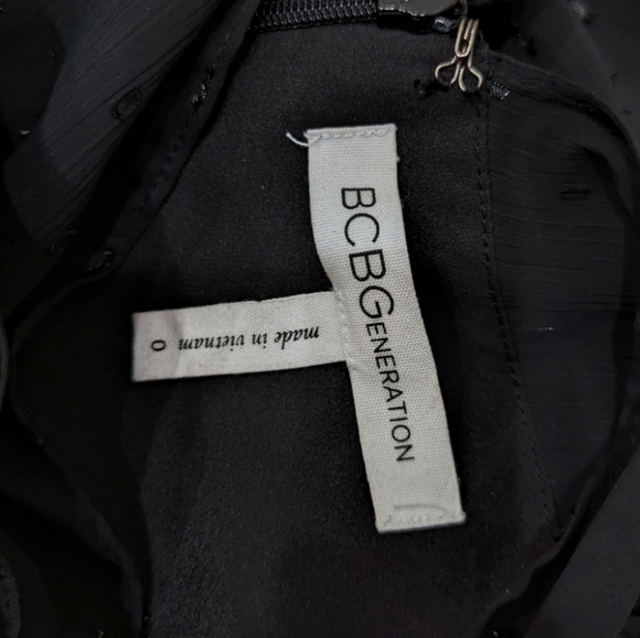 BCBGeneration Black Halter Cold Shoulder Mini Dress 0 - Picture 10 of 10